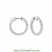 10 Pointer hoop earrings/patented snap lock