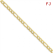 10k 4.75mmSemi-Solid Figaro Chain