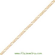 10K Gold  2.4mm Figaro LINK Chain