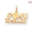 10k I Love My Husband Charm