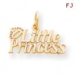 10k Little Princess with Crown Charm