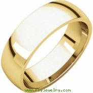 10kt Yellow 06.00 mm Light Comfort Fit Band