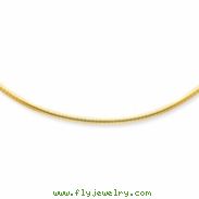 14k 3mm Lightweight Omega Necklace chain