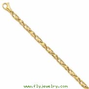 14k 5.25mm Fancy Link Chain bracelet