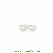 14k 6mm Cultured Pearl Earrings