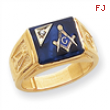 14k AA Diamond Men's Masonic Ring