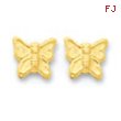 14k Butterfly Post Earrings