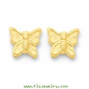 14k Butterfly Post Earrings