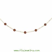 14K Chocolate Cultured Pearl Necklace chain