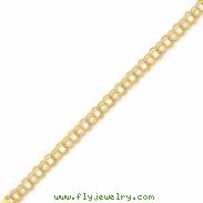14k Doubl Link Charm Bracelet