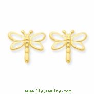14k Dragonfly Post Earrings