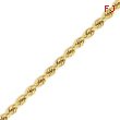 14K Gold  5mm Handmade Regular Rope Chain