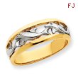 14K Gold & Rhodium Dolphin Ring