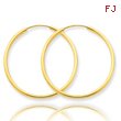 14K Gold 1.5x28mmm Polished Round Endless Hoop Earrings
