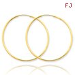 14K Gold 1.5x44mm Polished Round Endless Hoop Earrings