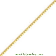 14K Gold 2.25mm Lite Box Bracelet