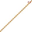 14K Gold 2.75mm Diamond-Cut Rope with Lobster Clasp Chain
