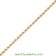 14K Gold 2.75mm Diamond-Cut Rope with Lobster Clasp Chain