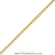 14K Gold 2mm Box Bracelet