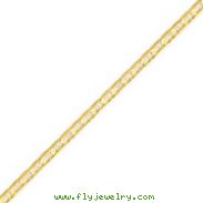 14K Gold 3.75mm Concave Anchor Bracelet