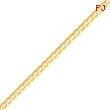 14K Gold 3.8mm Concave Curb Chain