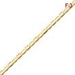 14K Gold 3mm Concave Anchor Chain