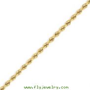 14K Gold 3mm Handmade Regular Rope Chain