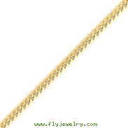 14K Gold 4.0mm Domed Curb Chain