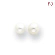14K Gold 4mm Cultured Pearl Earrings