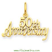14K Gold 50th Anniversary Charm