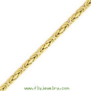 14K Gold 5.25mm Byzantine Chain