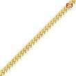 14K Gold 5.5mm Domed Curb Chain