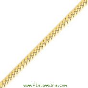 14K Gold 5.5mm Domed Curb Chain