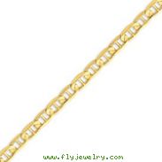 14K Gold 6.25mm Concave Anchor Bracelet