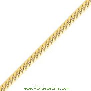 14K Gold 6.25mm Domed Curb Bracelet
