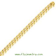 14K Gold 9mm Hand Polished Fancy Link Bracelet
