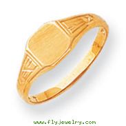 14K Gold Child's Signet Ring