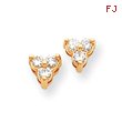 14K Gold Diamond Earring