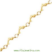 14k Gold Dolphin Bracelet