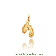 14K Gold Flip Flop Necklace