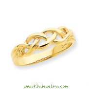 14K Gold Free Form Knot Ring