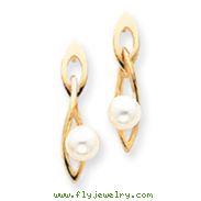 14K Gold Pearl Earring