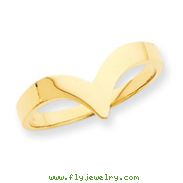 14K Gold Polished Fancy Ring