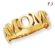14K Gold Polished Mom Ring