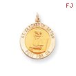 14K Gold Saint Elizabeth Seton Medal Pendant