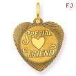 14K Gold Special Friend Charm