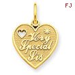 14K Gold Very Special Sister Charm