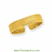 14k Greek Key Toe Ring