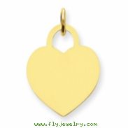 14k Medium Engraveable Heart Charm