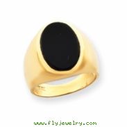 14k Men's Onyx Ring
